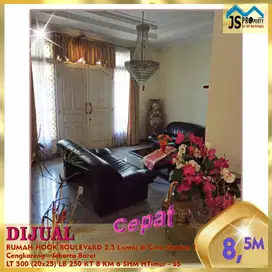 DIJUAL RUMAH HOEK BOULEVARD 20 X 25 CITRA GARDEN 1 CENGKARENG JAKARTA