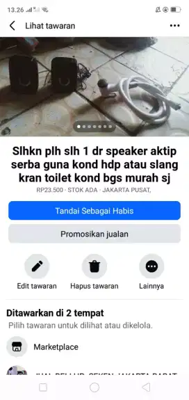 Slhkn plh slh 1 dr speaker aktip serba guna/sblh nya murah sj cpt dpt