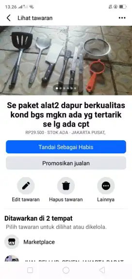 Se paket kelengkapan dapur brg berkualitas cpt murah sj deh