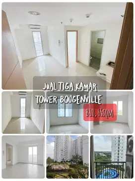 Jual 3BR luas 65m tower B apartemen Bassura City hadap kolam