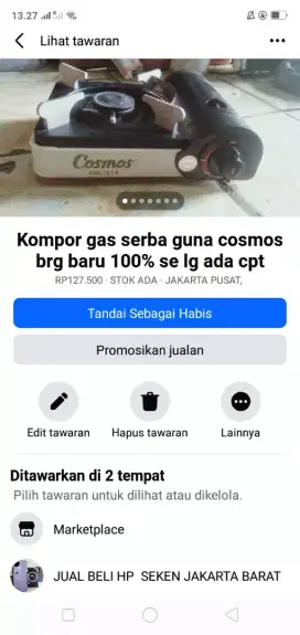 Kompor gas portablel cosmos brg baru 100% cpt dpt murah sj