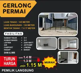 Gerlong Permai 130m² Siap Huni – Harga Promo 1.15 M