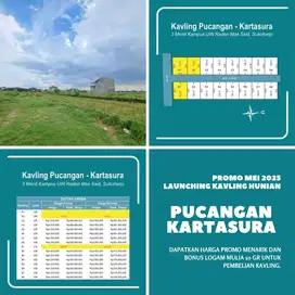 Kavling Pucangan Kartasura, Dekat Kampus UIN Solo, Promo