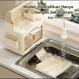 Rak Piring Plastik Bertutup