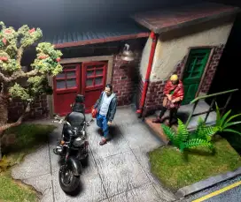 Diorama, Figure & Diecast motor skala 1/24