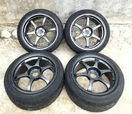 Velg ring 18 SSR type C Lebar 8,5-9,5 Et35 Pcd 5x114 pnp5x112 plus ban