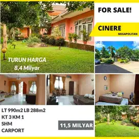 Rumah Luas Asri Parkiran Luas Cinere Estate Depok