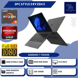 LAPTOP SPC STYLE 5 RYZEN 5 3500 8GB 256GB DOS 14INCH FHD GRY