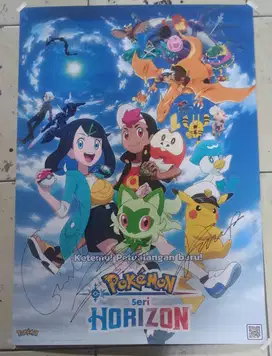 Poster Pokemon Horizon Tanda Tangan Member Aespa