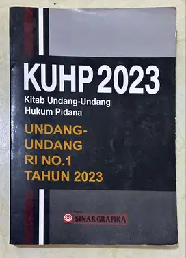 KUHP 2023 UU RI NO 1 TAHUN 2023