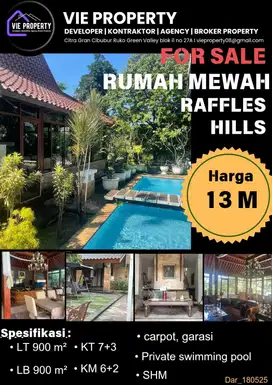 Raffless Hills, Cibubur, mewah, estetik, nyaman,harga bawah pasaran