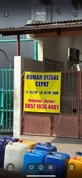 Rumah diJual diKemayoran Jakarta Pusat