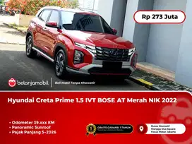 [ PAJAK PANJANG ] Hyundai Creta Prime 1.5 IVT Panoramic BOSE AT Merah