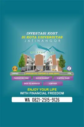 Dijual Kostan 8-kamar Furnished dekat Kampus ITB, UNPAD, IPDN, IKOPIN