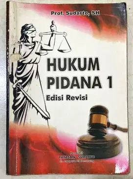 Hukum Pidana 1 Prof Sudarto