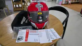 Helm nolan N60 5. Merah membara heheeh