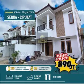 Rumah 2 lantai di serua ciputat dekat stasiun KRL sudimara