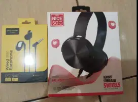 Headset dan softcase vivo y17s