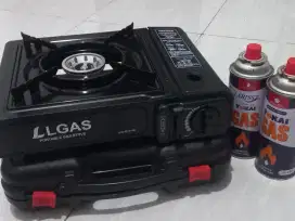 Kompor Gas Portable + Free 2 Refill Gas Liquified Butane Fuel
