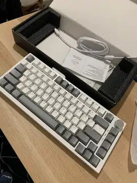 Ajazz AK820 Dual Tone 75% Mechanical Keyboard Wired White Backlight