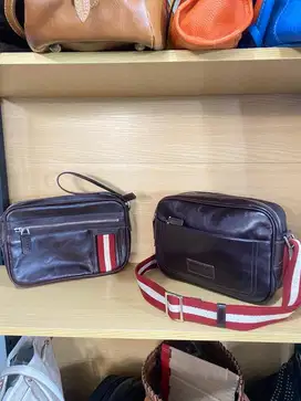 Handbag Bally Leather Brown