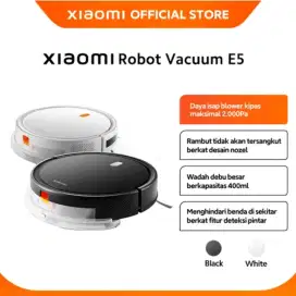 XIAOMI ROBOT VACUUM CLEANER E5 NEW SEGEL BERGARANSI RESMI PASTI ORI