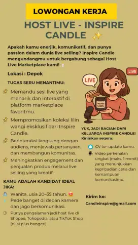 Host live marketplace