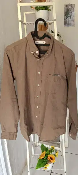 Kemeja pria coklat size L