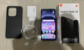 Xiaomi Redmi Note 14 4G 128GB Black Resmi Umur 1 Bulan No Minus