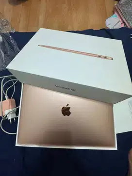 macbook air 13 inch 2020 chip M1 RAM 8GB SSD 256GB FULL SET rose gold