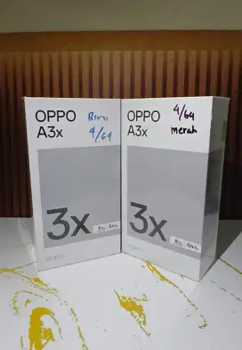 Oppo A3x 4+4/64 BARU SEGEL