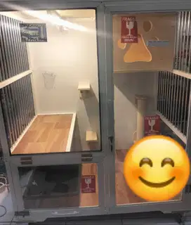 KANDANG KUCING Kandang Kucing 1 KAMAR LENGKAP AKSESORIS