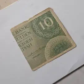 Senering 10 GULDEN SERI FEDERAL BELANDA UANG KUNO KERTAS MURAH