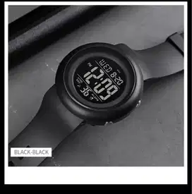 Jam tangan digital original simpel cowok bagus ab1786 warna hitam