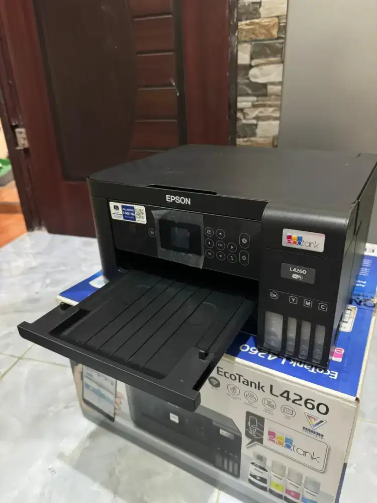 Printer Epson EcoTank L4260 Mulus, Lengkap Kardus & Garansi
