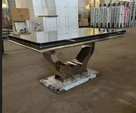 Meja Makan Top Batu Marmer Solid