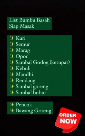 BUMBU MASAKAN KOMPLIT DAN KUE