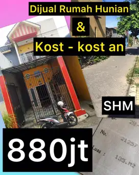 Rumah hunian dan kost an 880jt
