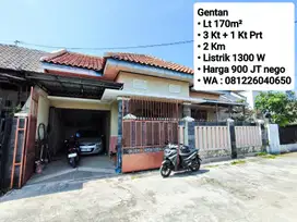 Jual Rumah Area Gentan, Dekat Laweyan, Purwosari, Solo Baru