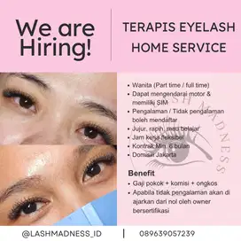 PART TIME / FULL TIME TERAPIS KECANTIKAN EYELASH EXTENSION (BULU MATA)