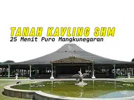 Tanah Murah 25 Menit Puro Mangkunegaran SHM Bayar Cicil Tanpa Bunga