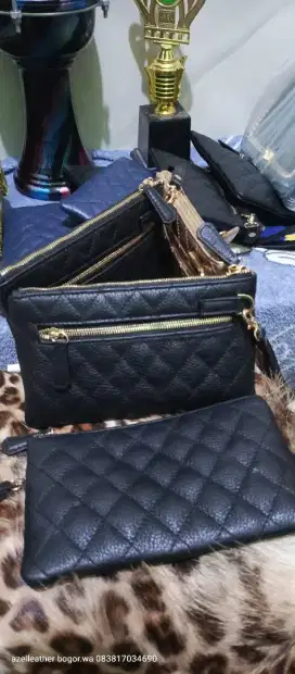 Dompet kulit asli design cantik mewah