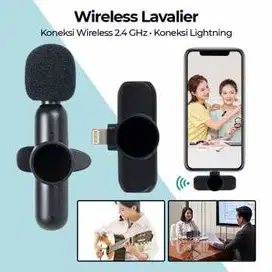 Wireless Lavalier Lapel Microphone Vlogger Lightning 2.4GHz