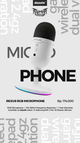 MIC REXUS RGB GAMING MICROPHONE