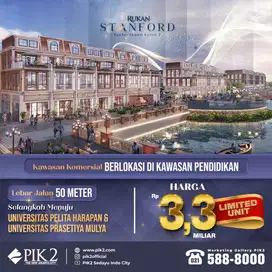 Rukan Termurah Stanford PIK2 dekat UPH dan Uni Prasmul