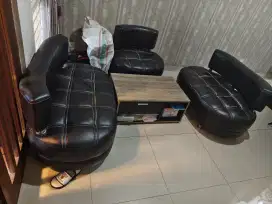 1 set sofa dan meja
