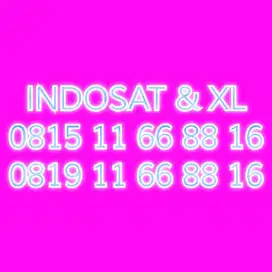 Sepasang Nomor Cantik & Hoky INDOSAT & XL Prioritas Upfront (PRABAYAR)