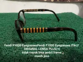 Fendi F1000  Eyeglasses ITALY 
ORIGINAL LENSA PLUS(+)0,5 asli bkn kw