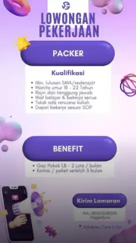 LOKER PACKER KHUSUS WANITA