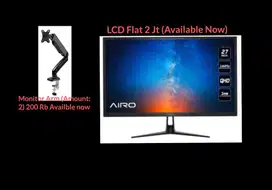 LCD 27' Flate monitor and monitor arm